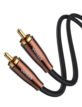 Цифровой коаксиальный кабель UGREEN RCA-RCA Стерео аудиокабель Hi-Fi 2 м Black (YM1728)