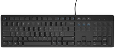 Клавіатура дротова Dell KB216 USB DEU Black (580-ADHE)