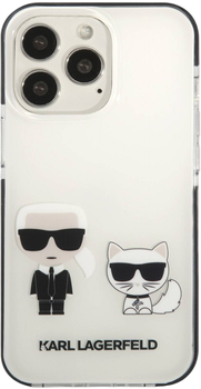 Etui CG Mobile Karl Lagerfeld Karl&Choupette do Apple iPhone 13/13 Pro Bialy (3666339048624)
