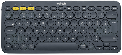 Клавіатура бездротова Logitech K380 Multi-Device Bluetooth DEU Dark Grey (920-007566)