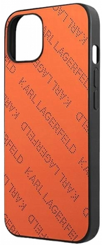 Etui CG Mobile Karl Lagerfeld Perforated Allover do Apple iPhone 13 Pomaranczowy (3666339049577)