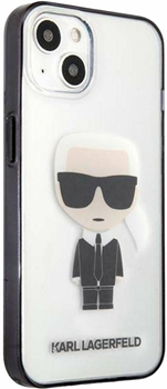 Панель CG Mobile Karl Lagerfeld Ikonik Karl для Apple iPhone 13 mini Transparent (3666339028015)