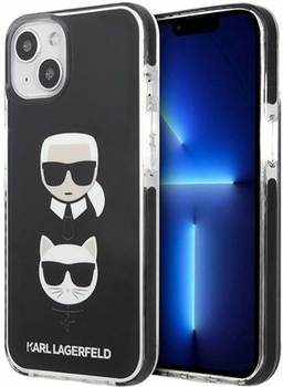 Панель CG Mobile Karl Lagerfeld Karl&Choupette Head для Apple iPhone 13 mini Black (3666339048648)