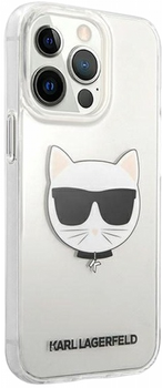 Etui CG Mobile Karl Lagerfeld Choupette Head do Apple iPhone 13 Pro Max Przezroczysty (3666339027964)