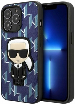 Панель CG Mobile Karl Lagerfeld Monogram Ikonik Patch для Apple iPhone 13 Pro Max Blue (3666339049515)