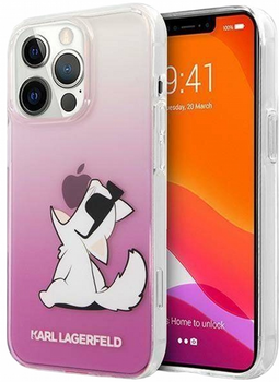 Etui CG Mobile Karl Lagerfeld Choupette Fun do Apple iPhone 14 Pro Różowy (3666339086541)