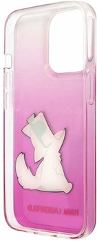 Etui CG Mobile Karl Lagerfeld Choupette Fun do Apple iPhone 14 Pro Różowy (3666339086541)