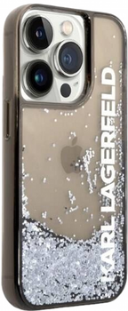 Панель CG Mobile Karl Lagerfeld Liquid Glitter Elong для Apple iPhone 14 Pro Black (3666339091569)