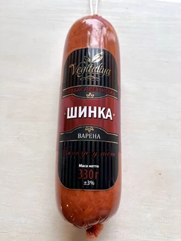 Рослинна веганська ковбаса Шинка 330 г Vegitaliya