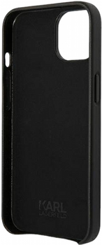 Панель CG Mobile Karl Lagerfeld Leather Perforated Logo для Apple iPhone 14 Plus Black (3666339093204)