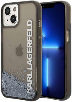 Панель CG Mobile Karl Lagerfeld Liquid Glitter Elong для Apple iPhone 14 Plus Black (3666339091552)