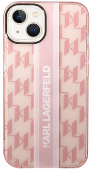 Панель CG Mobile Karl Lagerfeld Mono Vertical Stripe для Apple iPhone 14 Pink (3666339085285)