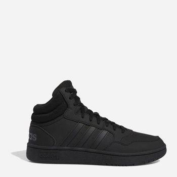 Sneakersy męskie na platformie wysokie Adidas Hoops 3.0 Mid GV6683 42.5 (UK 8.5) Czarne (4065425390668)