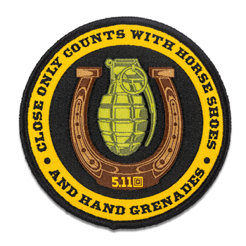 Нашивка 5.11 Tactical Close Only Counts Patch Brown (92212-108)