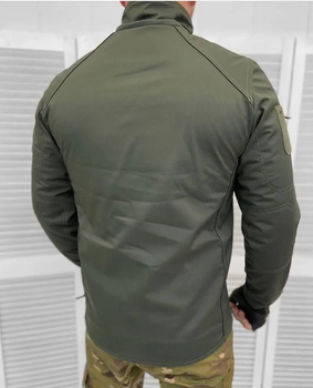 Армійська куртка Combat тканина soft-shell на флісі Оливковий 3XL (Kali)