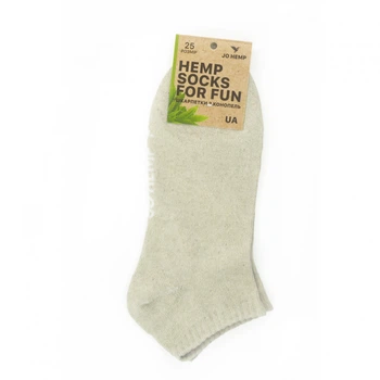 Шкарпетки Jo Hemp з конопель короткі Білі 42-44