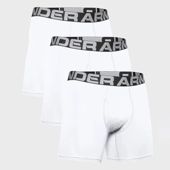 Набор трусов-боксеров мужских Under Armour 1363617-100 S 3 шт Белый (194513214266)