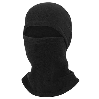 Теплая балаклава WS Черная One size Микрофлис