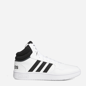 Trzewiki męskie wysokie sznurowane Adidas Hoops 3.0 Mid GW3019 40 Białe (4064053690416)