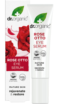Serum pod oczy Dr.Organic z olejkiem z róży stulistnej 15 ml (5060176672956)