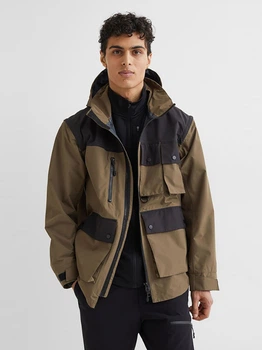 Спортивная куртка H&M S бежево черный 29091025363