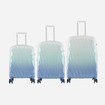 Zestaw walizek na 4 kólkach 3 szt Semi Line T5648-0 Miętowy/Niebieski (5903563564802)
