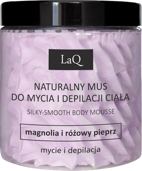 Mus do mycia i depilacji ciała LaQ Naturalny Magnolia i Różowy Pieprz 250 ml (5902730838999)