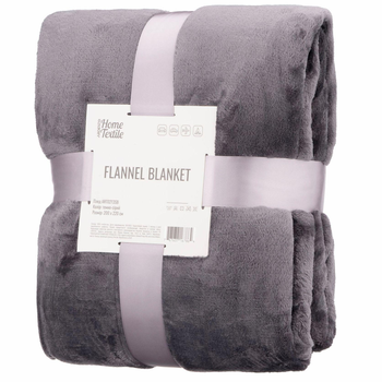 Плед Ardesto Flannel 200×220 см темно-серый ART0213SB