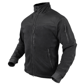 Тактична флісова кофта Condor ALPHA Mirco Fleece Jacket 601 XXX-Large, Чорний