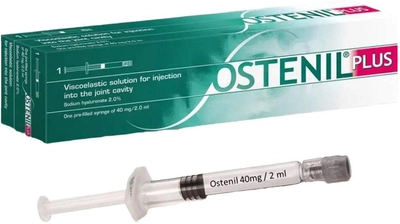 Strzykawka z roztworem do iniekcji TRB Chemedica Ostenil Plus 1 Pre-filled Syringe 40 Mg 2 ml (4028694000294)