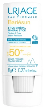 Сонцезахисний мінеральний стік Uriage Bariesun Stick Minéral SPF50+ тендітні ділянки, для всіх типів шкіри 8г