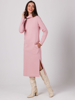Sukienka tunika damska BeWear B274 L Pudrowo-różowa (5905563719152)