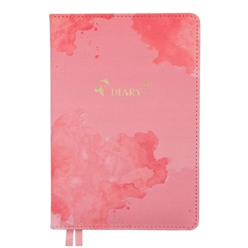 Ежедневник Leo Planner Motive 2024 А5 368л б/т розовый со срезом в тон обложки (5056574424129)