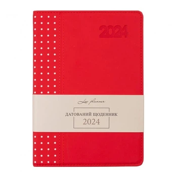 Ежедневник Leo Planner Destiny 2024 А5 368л слп/т красный (5056574423672)