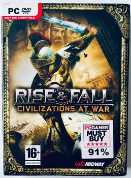 Rise & Fall Civilizations at War + картонный футляр, Б/У, английская версия - диск для PC