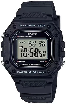 Часы наручные мужские Casio W-218H-1A illuminator