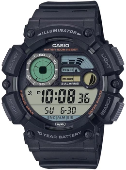 Часы наручные Casio WS-1500H-1A Fishing Timer для рыбалки