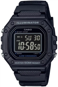 Часы наручные мужские Casio W-218H-1B illuminator