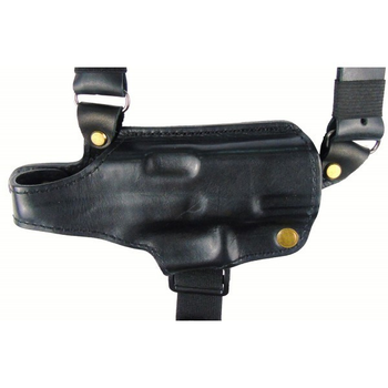 Кобура Медан для Glock 45 оперативная кожаная формованная с кожаным креплением (1007 Glock 45)
