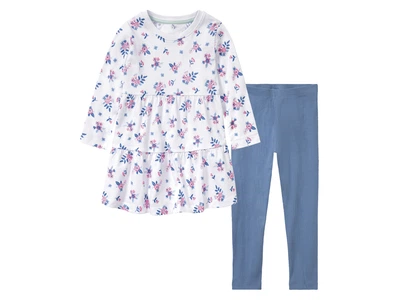 Костюм (плаття і лосини) для дівчинки Lupilu 498028 110-116 см (4-6 years) Різнобарвний