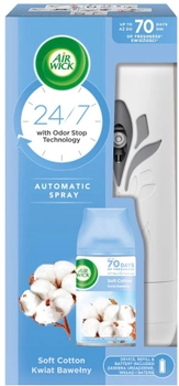 Автоматичний освіжувач повітря та картридж Air Wick Freshmatic Квітка бавовни 250 мл (5900627076783)