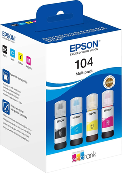 Набір чорнил Epson 104 EcoTank Multipack Cyan/Magenta/Yellow/Black (8715946684888)