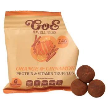 Протеїнові трюфелі GoE Wellness з апельсином і корицею 45 г (5065005301380)