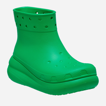 Жіночі гумові чоботи низькі Crocs Classic Crush Rain Boot CR207946-GRGR 38-39 (M6/W8) 24 см Зелені (196265157211)