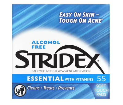 Stridex Single-Step Acne Control не містять спирту 55 м'яких серветок