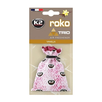 Ароматизатор для салона авто освежитель воздуха мешочек Roko Trio с ароматом ваниль 25 г