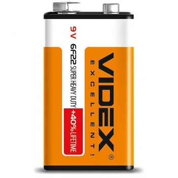Батарейка Videx 6F22 Shrink