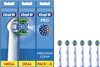 Насадки для електричної зубної щітки Oral-B Pro Precision Clean, 6 шт (8006540847466)