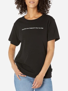 Футболка оверсайз длинная женская Calvin Klein 702044404 XS Черная (1159794591)