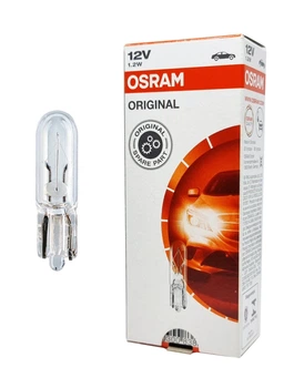 Автомобильная лампа Osram 2721 T5 W1.2W W2x4.6d 12V Original безцокольная панель приборов (02171)